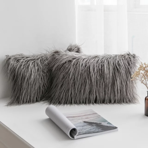 Cojín Felpa Gris Oscuro - Decora-vita - Funda para cojín