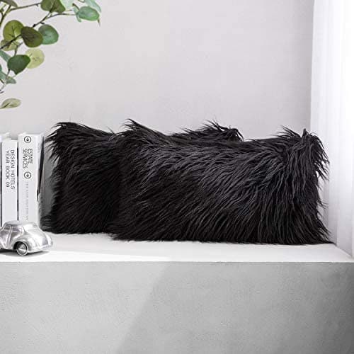 Cojín Felpa Negro - Decora-vita - Funda para cojín