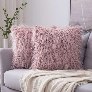 Cojín Felpa Rosa - Decora-vita - Funda para cojín