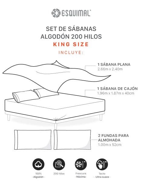 SABANA DE ALGODÓN 200 HILOS - Imagen 5