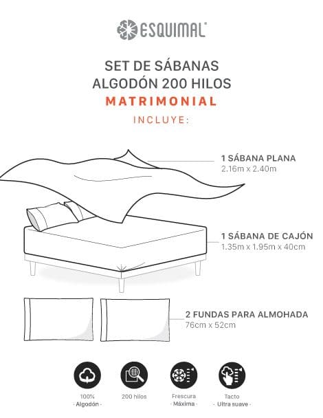 SABANA DE ALGODÓN 200 HILOS - Imagen 6