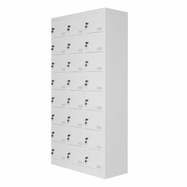 Locker Metalico 24 Puertas MC Blanco
