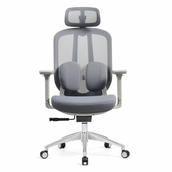 Silla Ejecutiva Organic Mesh Y Tela Gris - Imagen 2