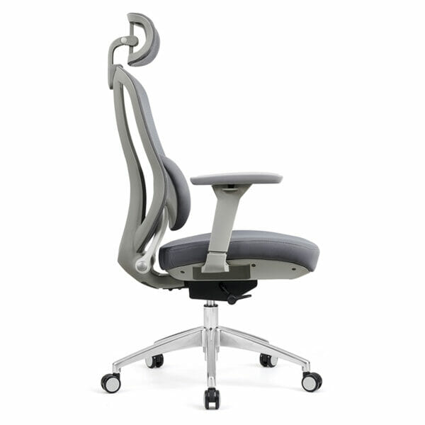 Silla Ejecutiva Organic Mesh Y Tela Gris - Imagen 3