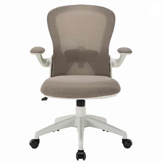 Silla Operativa H6 Tela Gris Estructura Blanca - Imagen 2