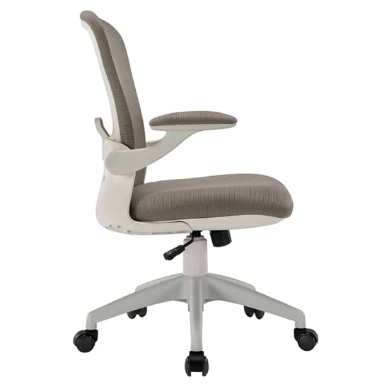 Silla Operativa H6 Tela Gris Estructura Blanca - Imagen 3