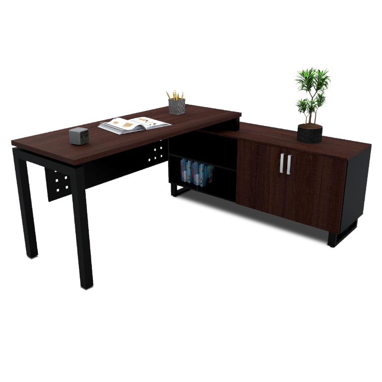 Escritorio con credenza OMEGA, 150x150x75