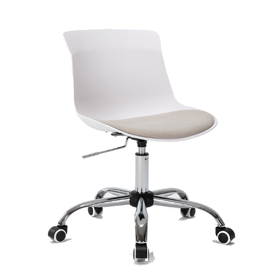 Silla Operativa Eames Acolchonada Color Blanco